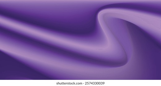 Light purple wave abstract background. Gradient. The surface texture of the fabric is firm. Dark colored background with space for design. Plum eggplant color combination