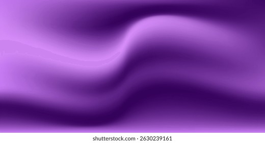 Fondo abstracto de onda púrpura claro. Gradiente. La textura de la superficie de la tela es firme. Fondo de color oscuro con espacio para el diseño. Combinación de color de berenjena ciruela
