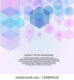 light purple-blue hexagon background. eps 10