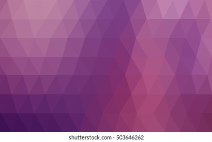 Light purple-pink abstract mosaic pattern. Triangular geometric sample with gradient.  The completely new template can be used for your brand book.