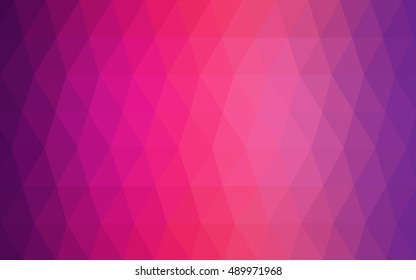 Light purple-pink blurry triangle background. Shining colored illustration in a brand-new style. The template can be used as a background for cell phones.
