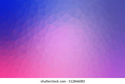 Light purple-pink blurry triangle template. Shining colored illustration in a brand-new style. Brand-new design for your business.