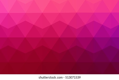 Light purple-pink blurry triangle template. Creative illustration in halftone style with gradient. The polygonal design can be used for your web site.