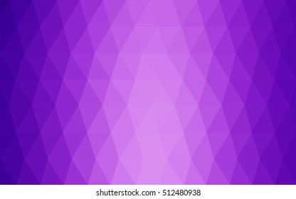 Light purple-pink low poly background. Shining illustration, which consist of triangles. A completely new template for your business design.