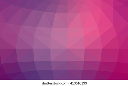 Light purple-pink polygonal illustration, which consist of triangles. Triangular design for your business. Geometric background in Origami style with gradient.
