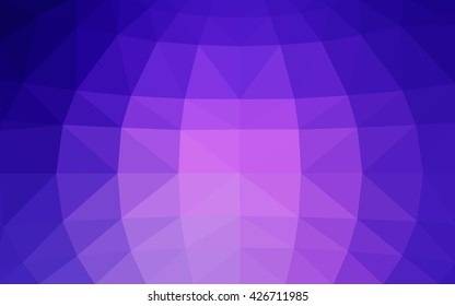 Light purple-pink polygonal illustration, which consist of triangles. Triangular design for your business. Geometric background in Origami style with gradient.