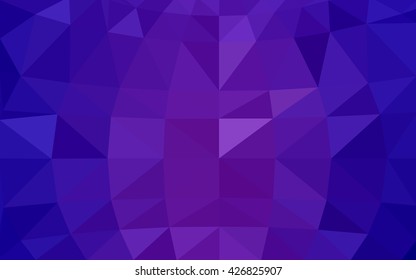 Light purple-pink polygonal illustration, which consist of triangles. Triangular design for your business. Geometric background in Origami style with gradient.