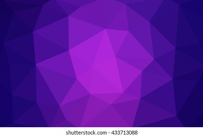 Light purple-pink polygonal illustration, which consist of triangles. Triangular design for your business. Geometric background in Origami style with gradient.