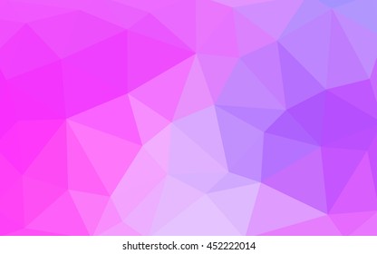 Light purple-pink polygonal illustration, which consist of triangles. 