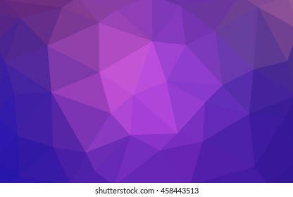 Light purple-pink polygonal illustration, which consist of triangles. Triangular design for your business. Geometric background in Origami style with gradient.
