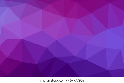 Light purple-pink polygonal illustration, which consist of triangles. Triangular design for your business. Geometric background in Origami style with gradient.