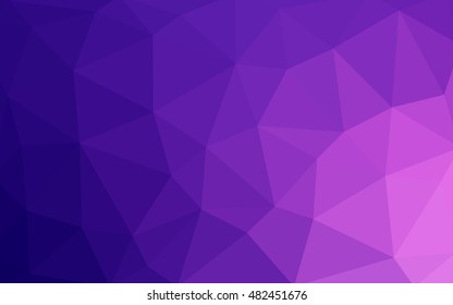 Light purple-pink polygonal illustration, which consist of triangles. Triangular design for your business. Geometric background in Origami style with gradient.