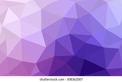 Light purple-pink polygonal illustration, which consist of triangles. Triangular design for your business. Geometric background in Origami style with gradient.
