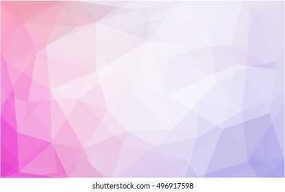 Light purple-pink polygonal pattern. A vague abstract illustration with gradient. The elegant pattern can be used as part of a brand book.