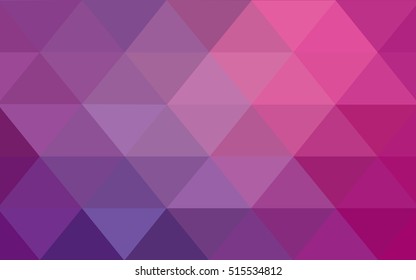 Light purple-pink polygonal template. Creative geometric illustration in Origami style with gradient. The polygonal design can be used for your web site.