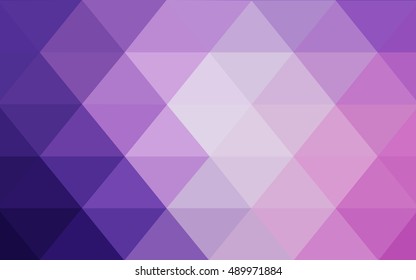 Light purple-pink polygonal template. Shining illustration, which consist of triangles. The template can be used as a background for cell phones.