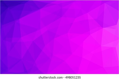Light purple-pink triangle mosaic background. Shining illustration, which consist of triangles. The textured pattern can be used for background.