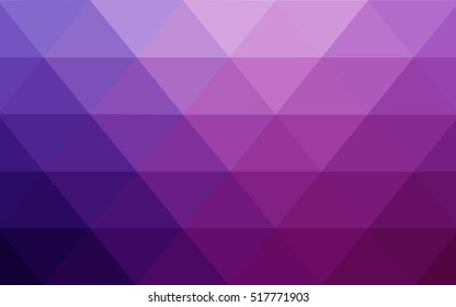 Light purple-pink triangle mosaic background. A completely new color illustration in a vague style. Brand-new style for your business design.