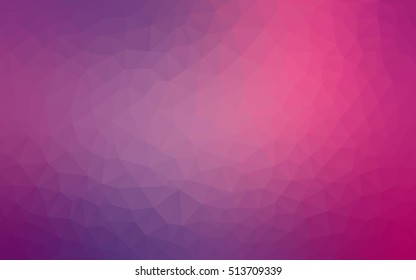 Light purple-pink triangle mosaic template. Modern geometrical abstract illustration with gradient. The elegant pattern can be used as part of a brand book.