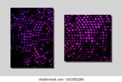 Light Purplevector background for presentations. Beautiful colored sample in A4 size. Completely new template for your brand book.