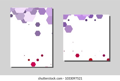 Light Purplevector background for presentations. Beautiful colored sample in A4 size. Pattern for ads, leaflets, labels of your business.