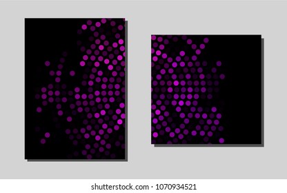 Light Purplevector background for presentations. Beautiful colored sample in A4 size. New design for a poster, banner of your website.