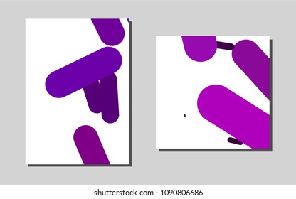 Light Purplevector background for presentations. Web interface on abstract background with colorful gradient. New design for a poster, banner of your website.