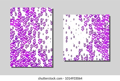 Light Purplevector banner for websites. Abstract booklet on colored background with gradient. Pattern for beautiful business cards, folders.