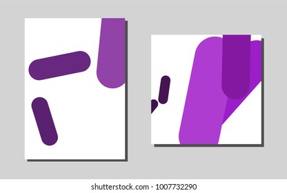 Light Purplevector banner for websites. Beautiful colored sample in A4 size. Pattern can be used as a template for calendars.
