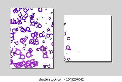 Light Purplevector banner for websites. Beautiful colored sample in A4 size. Completely new template for your brand book.