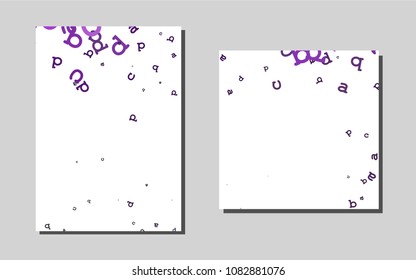 Light Purplevector banner for websites. Blurred decorative design in abstract style with textbox. New design for a poster, banner of your website.