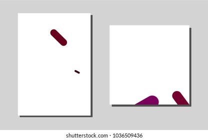 Light Purplevector banner for websites. Booklet with textbox on colorful abstract background. Pattern for beautiful business cards, folders.