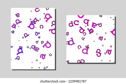 Light Purplevector brochure for ui, ux design. Modern abstract design concept with colorful gradient. New design for a poster, banner of your website.