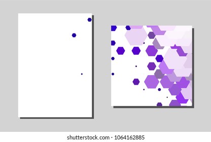 Light Purplevector cover for Envelopes. Blurred decorative design in abstract style with textbox. New design for a poster, banner of your website.