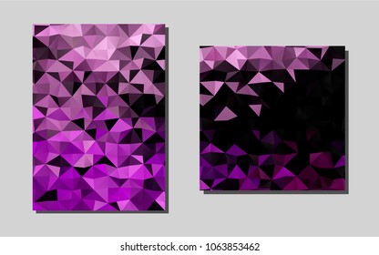 Light Purplevector cover for Envelopes. Glitter abstract design concept with text box. New design for a poster, banner of your website.