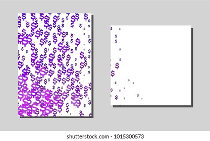 Light Purplevector cover for Envelopes. Modern abstract design concept with colorful gradient. Completely new template for your brand book.