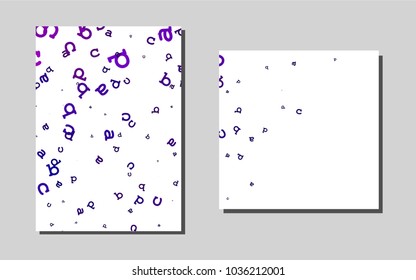 Light Purplevector cover for Envelopes. Modern abstract design concept with colorful gradient. New design for a poster, banner of your website.