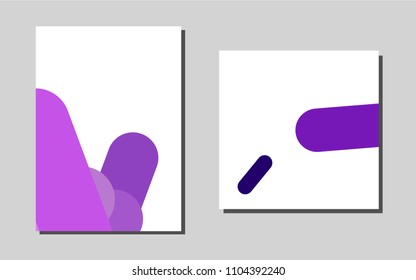 Light Purplevector cover for Envelopes. Modern abstract design concept with colorful gradient. Pattern for beautiful business cards, folders.