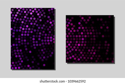 Light Purplevector pattern for posters. Glitter abstract design concept with text box. Pattern for ads, leaflets, labels of your business.