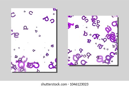 Light Purplevector template for landing pages. Web interface on abstract background with colorful gradient. Pattern can be used as a template for calendars.