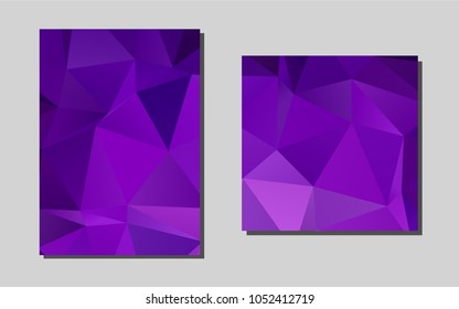 Light Purplevector template for landing pages. Beautiful colored sample in A4 size. The pattern can be used for any ad, booklets.
