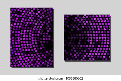 Light Purplevector template for landing pages. Glitter abstract design concept with text box. Pattern can be used as a template for calendars.