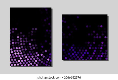 Light Purplevector template for landing pages. Booklet with textbox on colorful abstract background. Pattern can be used as a template for calendars.
