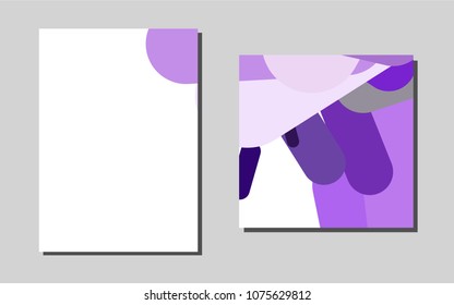 Light Purplevector template for landing pages. Booklet with textbox on colorful abstract background. Pattern can be used as a template for calendars.