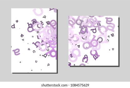 Light Purplevector template for landing pages. Beautiful colored sample in A4 size. Beautiful design for cover of notepads.