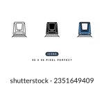 Light Rail Icon. City Train Subway Symbol Stock Illustration. Vector Line Icons For UI Web Design And Presentation