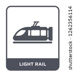 light rail icon vector on white background, light rail trendy filled icons from Transportation collection, light rail simple element illustration