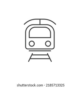 light rail transit icons  symbol vector elements for infographic web