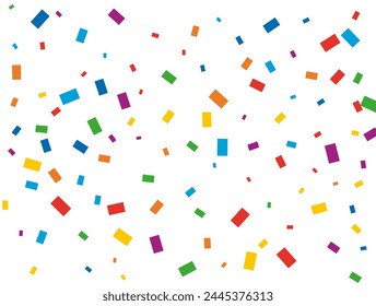 Light rainbow glitter confetti background. Colored festive texture