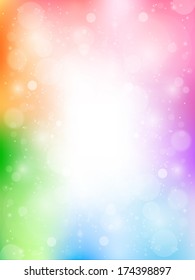 Light rainbow sky background